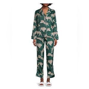 Averie Sleep Two-Piece Tiger Print Pajama Set various sizes! NWT!